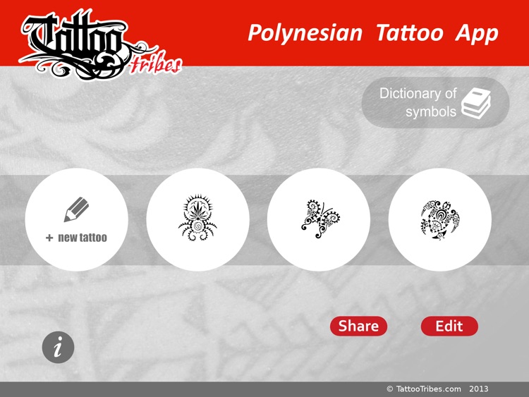 Polynesian Tattoo App for iPad