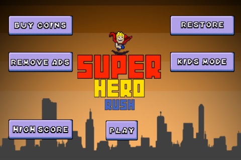 A Super Hero Rush - Hard Game screenshot 2