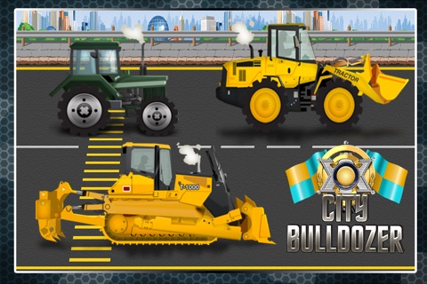 Bull Dozer City Racing: Turbo Tractor Street Racer by Top Free Fun Games screenshot 2