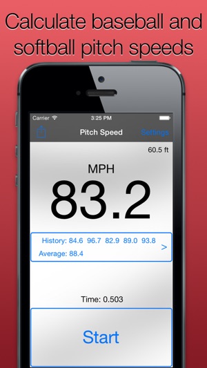 Pitch Speed for Baseball and Softball - 