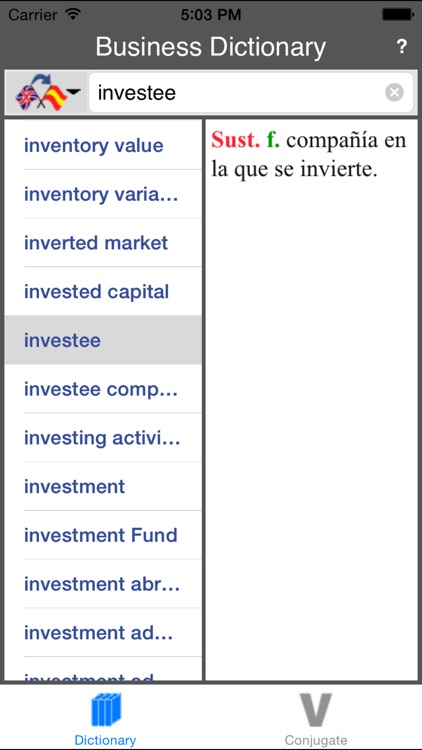 Spanish-English Business Dictionary (Offline) screenshot-3