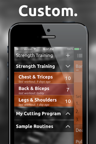 Fitted Lifts - Workout log and exercise tracker for bodybuilding and weight training screenshot 4