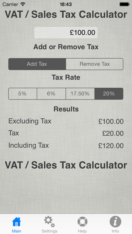 V.A.T. Calculator