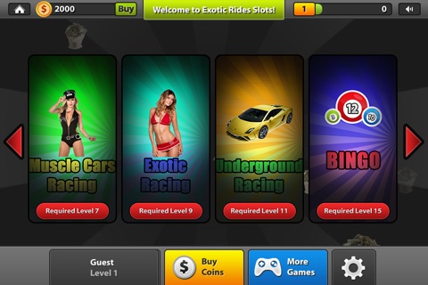 Exotic Rides Underground Slots: Jackpot with Beautiful Girls screenshot 3