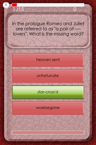 Romeo & Juliet Trivia screenshot 3