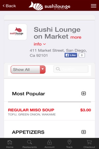 Sushi Lounge On Market Restaurant Delivery Service screenshot 2