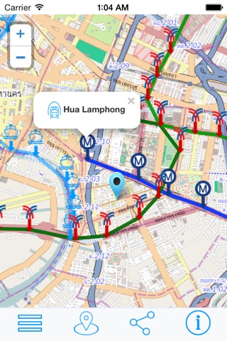 Bangkok Metro Map Transport - Sky train and Boat screenshot 3