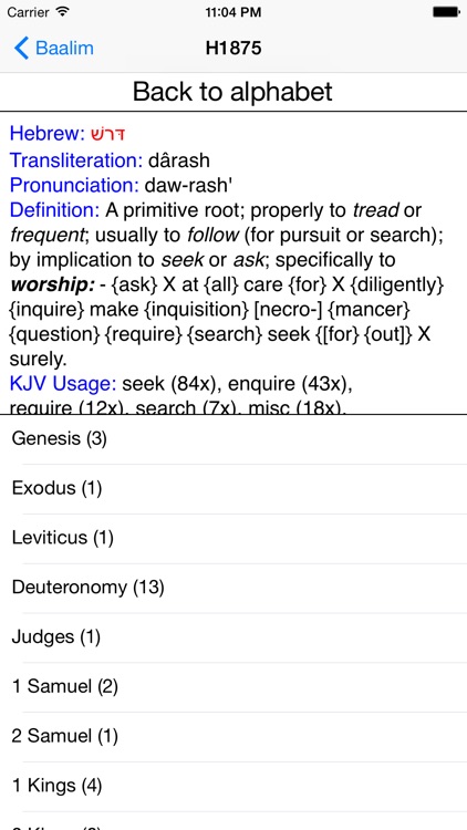 Bible Concordance and Strongs with KJV verses