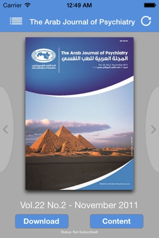 The Arab Journal of Psychiatry screenshot 2