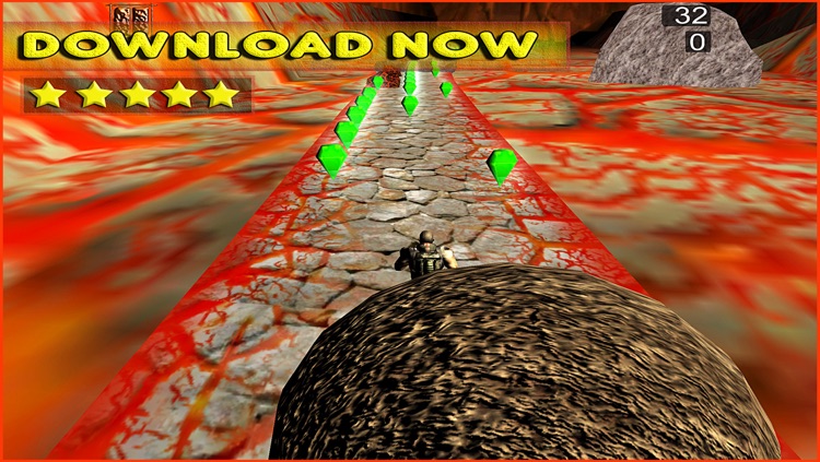 Volcano Rush - Rolling Stone of Scorching Hell Boulders Escape FREE screenshot-4