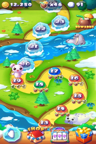 Diamond Smash Mania - 3 match puzzle splash game screenshot 3