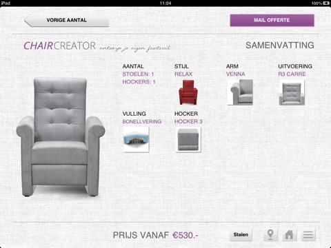 Chaircreator.nl screenshot 3