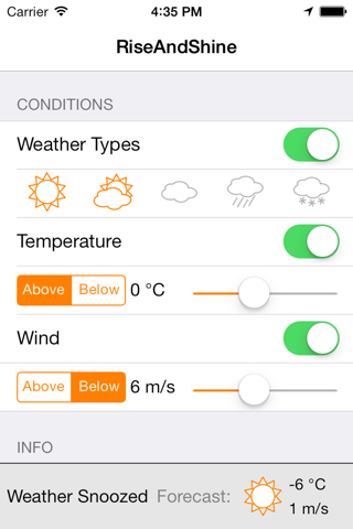 RiseAndShine - Weather Alarm Clock screenshot 4