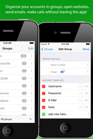 iAccounts Lite Password Manager - with free backup app screenshot 3