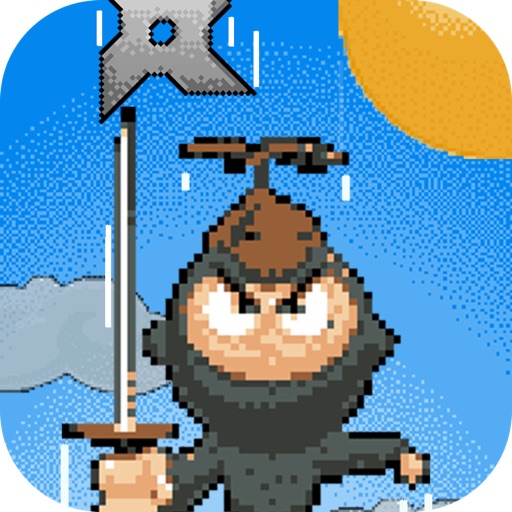 Tiny Ninja Pixel Jump - Climb the impossible tower while dodging shurikens icon