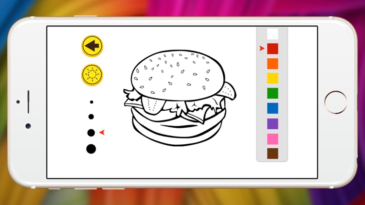 fast food court coloring book cheddar burger show for kid