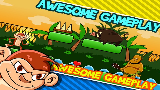 Smily Monkeys on the Run Free : Animal Jungle Running game(圖1)-速報App