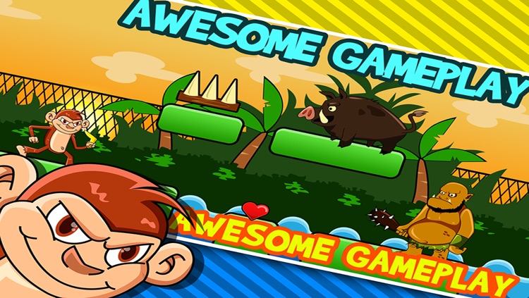 Smily Monkeys on the Run Free : Animal Jungle Running game