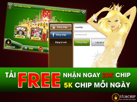 Vua Chip HD mạng game bài hay nhất Việt nam 2014 screenshot 2