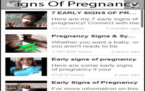 Signs Of Pregnancy screenshot 3