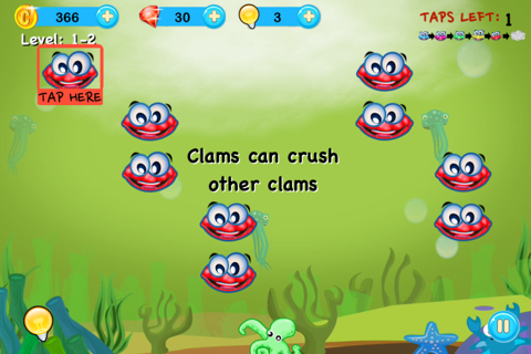 Tiny Monster Clam Crush Heroes – A Free Poppers Chain Reaction Puzzle Game screenshot 2