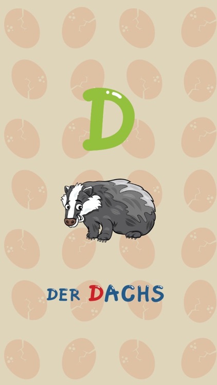 ABC Animals German Alphabets Flashcards: Vocabulary Learning Free For Kids! screenshot-4