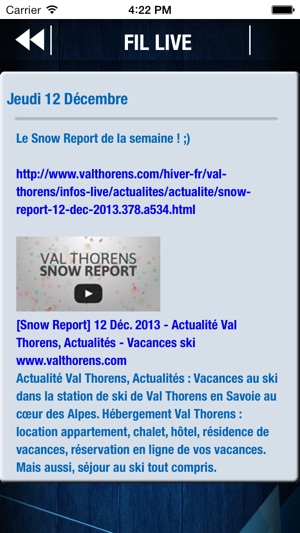 VAL THORENS par SKI 360 (bons plans, météo, enneigement, web(圖4)-速報App