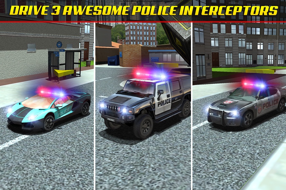 Police Chase Traffic Race Real Crime Fighting Road Racing Game screenshot 2