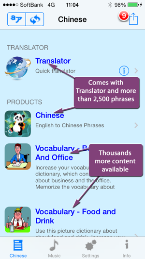 Chinese - Talking English to Chinese Translator and Phrasebo(圖1)-速報App