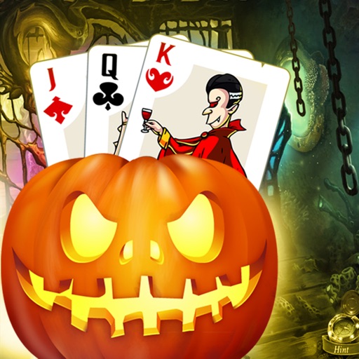 Halloween solitaire -practice, patience & strategy in this best classical pyramid card game Icon