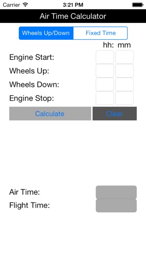 Air Time Calculator