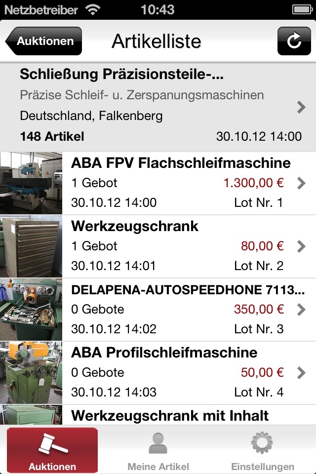 Surplex Auctions screenshot 2