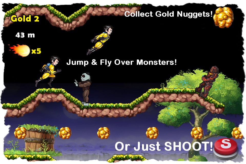 Super Hero Action JetPack Man - Best Super Fun Mega Adventure Race Game screenshot 2