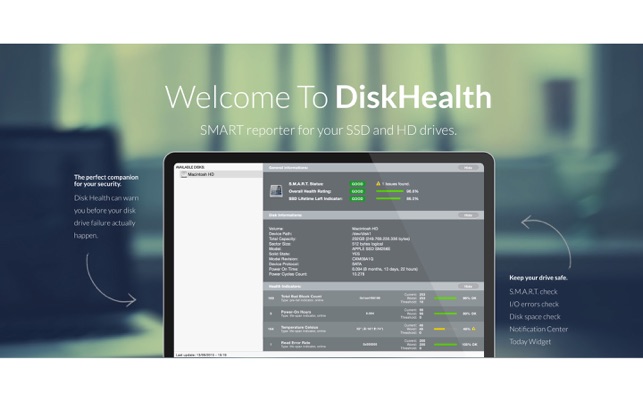 DiskHealth - SMART reporter for your SSD