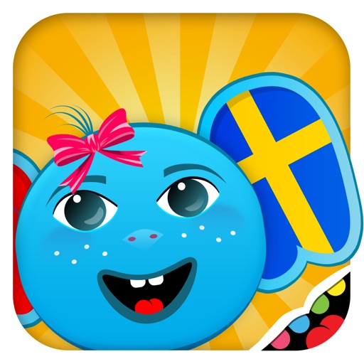 iPlay Swedish: Kids Discover the World - children learn to speak a language through play activities: fun quizzes, flash card games, vocabulary letter spelling blocks and alphabet puzzles icon
