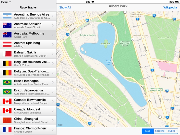 Circuits - Formula race tracks around the world (iPad) screenshot-3