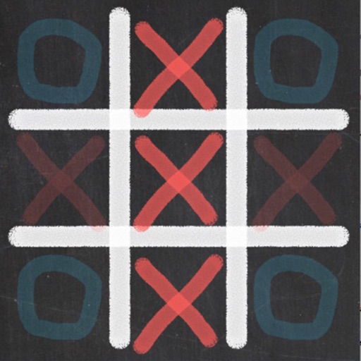 Tic Tac Toe Chalk Icon