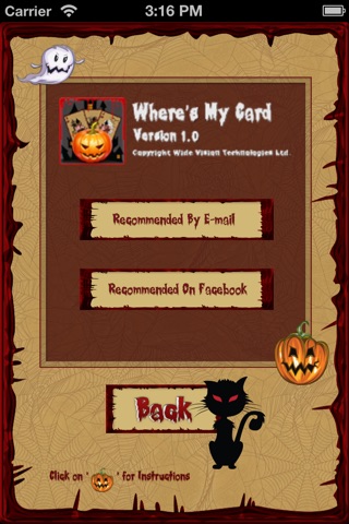 Where's My Card-Halloween Special screenshot 2