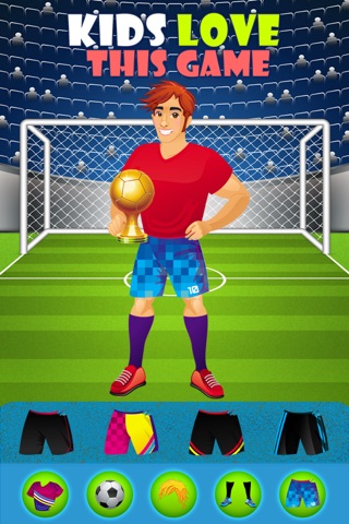 All Star World Football and Soccer Fans Dream Game - Advert Free Dress Up Game For Kids screenshot 3