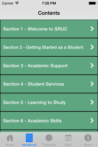SRUC Student Handbook and Diary 2015/2016 screenshot 2