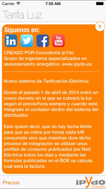 Tarifa Luz - Consultoría ipYdo screenshot-4