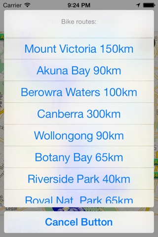 Sydney Cycling Map screenshot 3