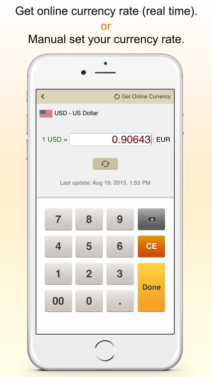 CurrencyCal - currency & exchange rates converter + calculator for travel.er screenshot-3