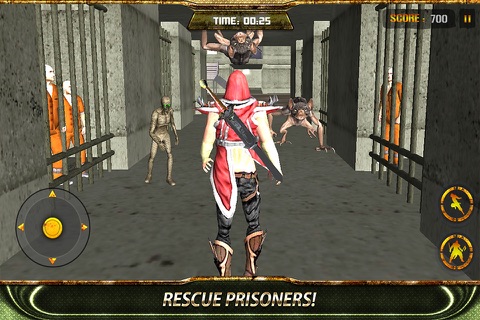 Haunted Zombie Prison Escape Life Down 3D screenshot 2