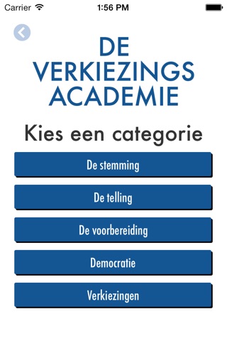 Verkiezings Academie screenshot 2