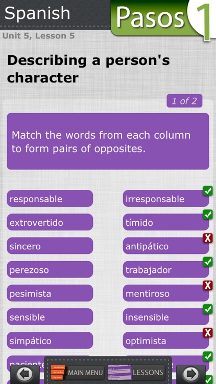 Learn Spanish Lab: Pasos 1