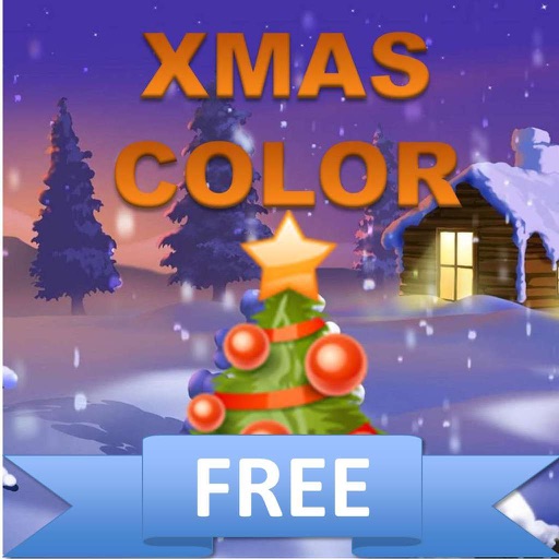 Xmas Book Color: Draw, color and painting fun for kids and family holiday times FREE Icon
