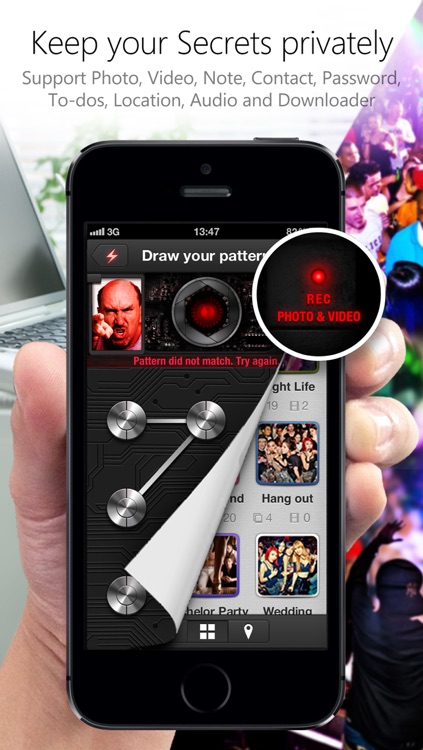 Pic Lock 3 Ultimate Free - Lock your Photo & Video, Note, Password, Contact, Message, Todos, Location, and Audio.