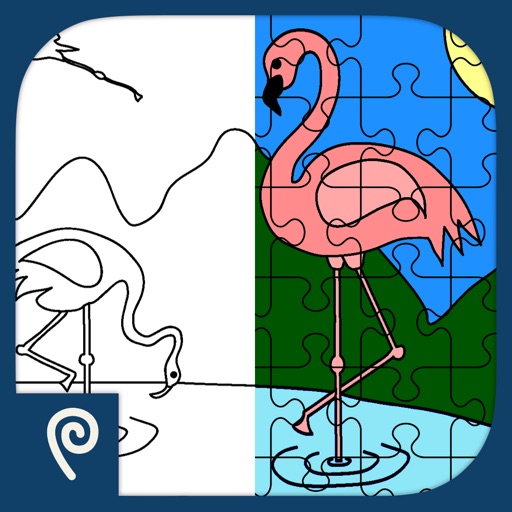 Color It Puzzle It: Birds Lite iOS App