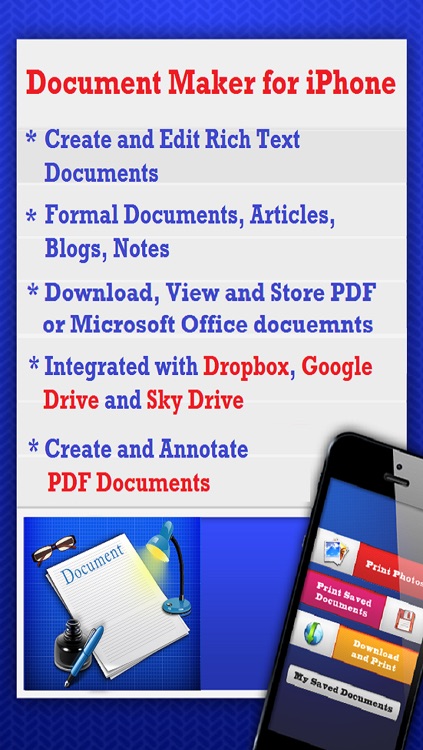 Document Maker - Create & Edit Rich Text Docs and Generate PDF